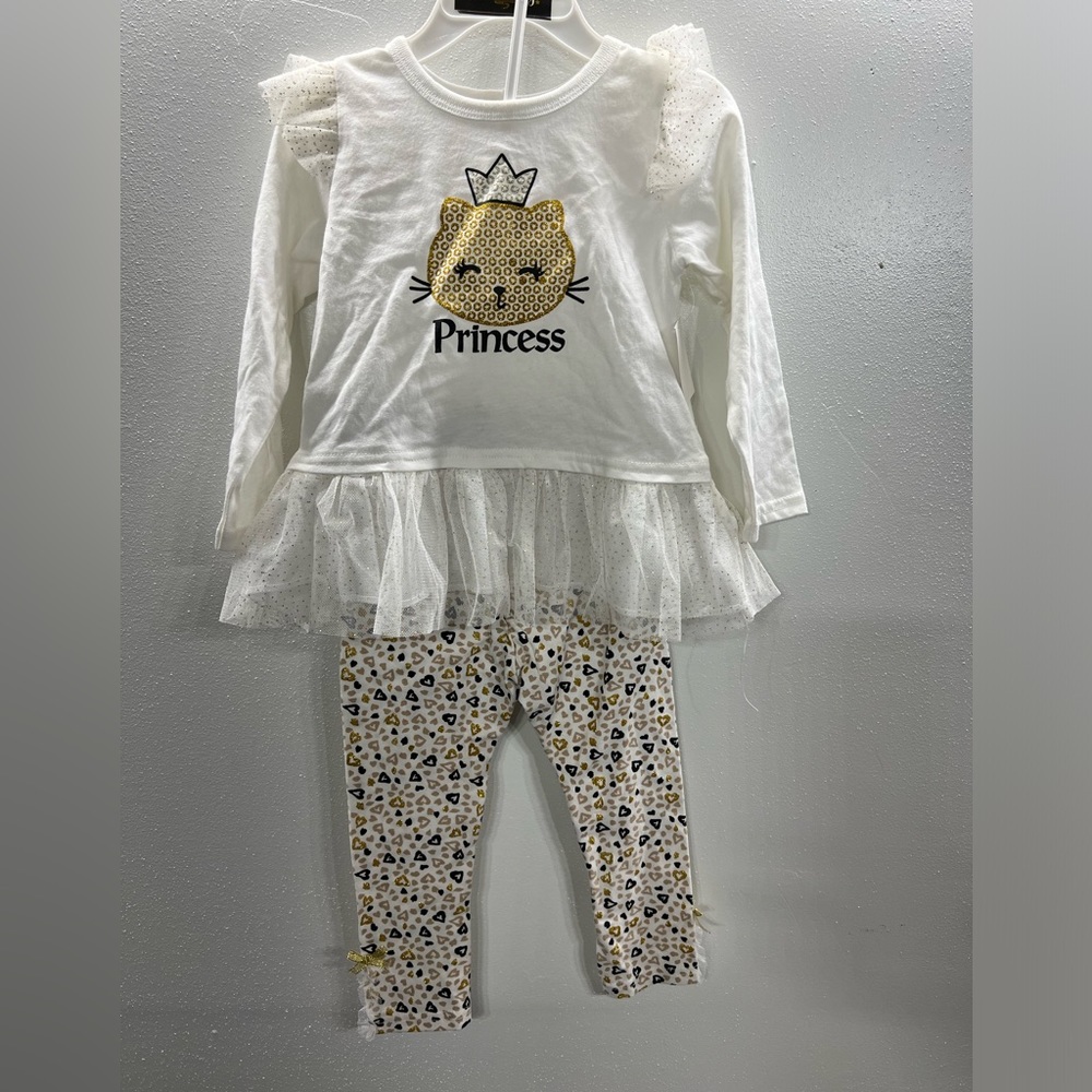 New DDG Darlings 2pc. Girls Princess Matching Outfit - Size 24 mths